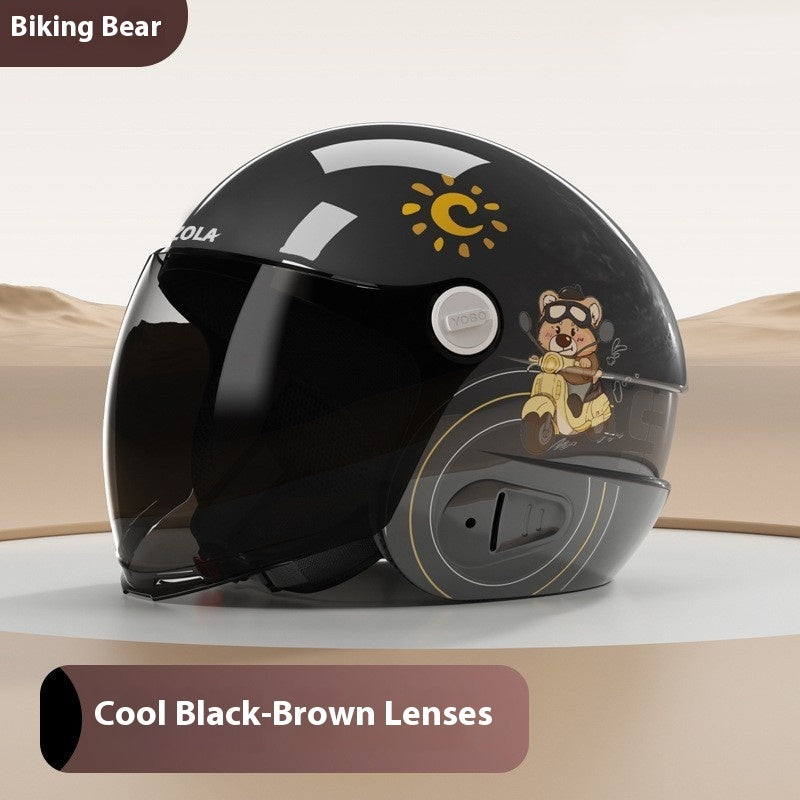 Casque de moto électrique hommes et femmes quatre saisons