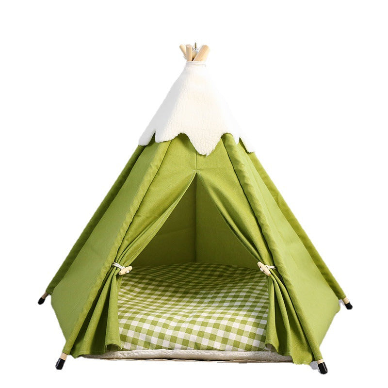 Tente pour animaux de compagnie Niche pour chat Amovible et lavable Petite et moyenne taille