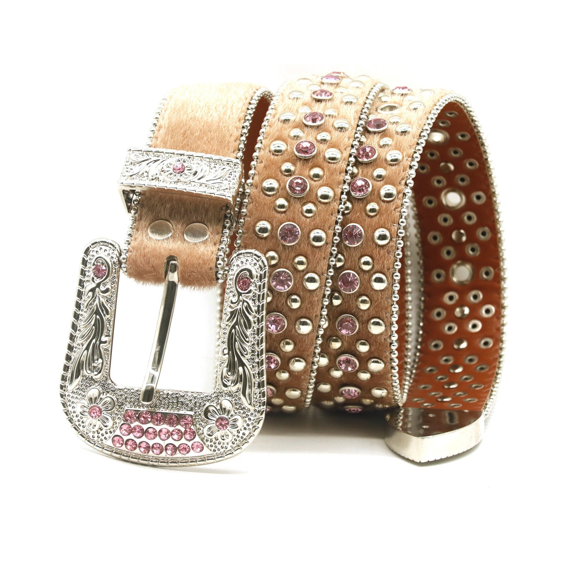 Ceinture de mode taille fleur strass pour hommes