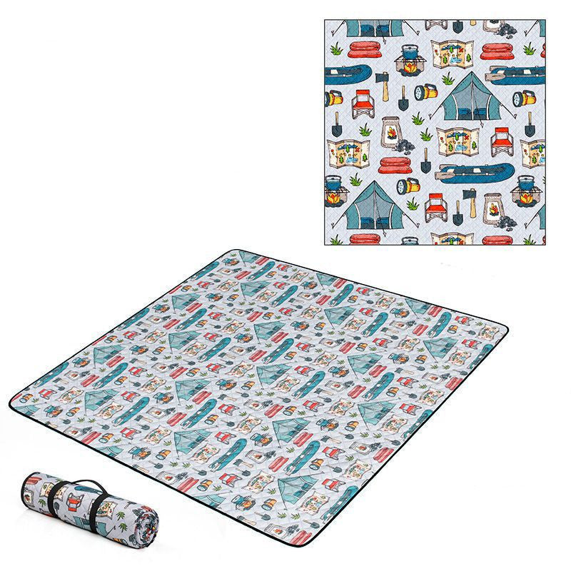 Outdoor Picnic Mat And Portable Cloth Waterproof Thickened And Moisture-proof
