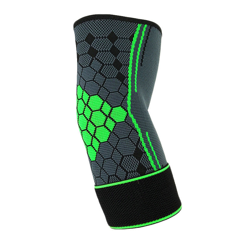 Sports Pressure Tie Elbow Honeycomb Jacquard Knitting