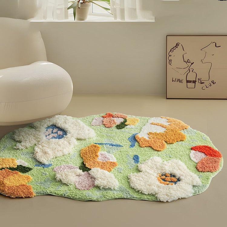 Bedroom Bedside Carpet Girl Room Decoration