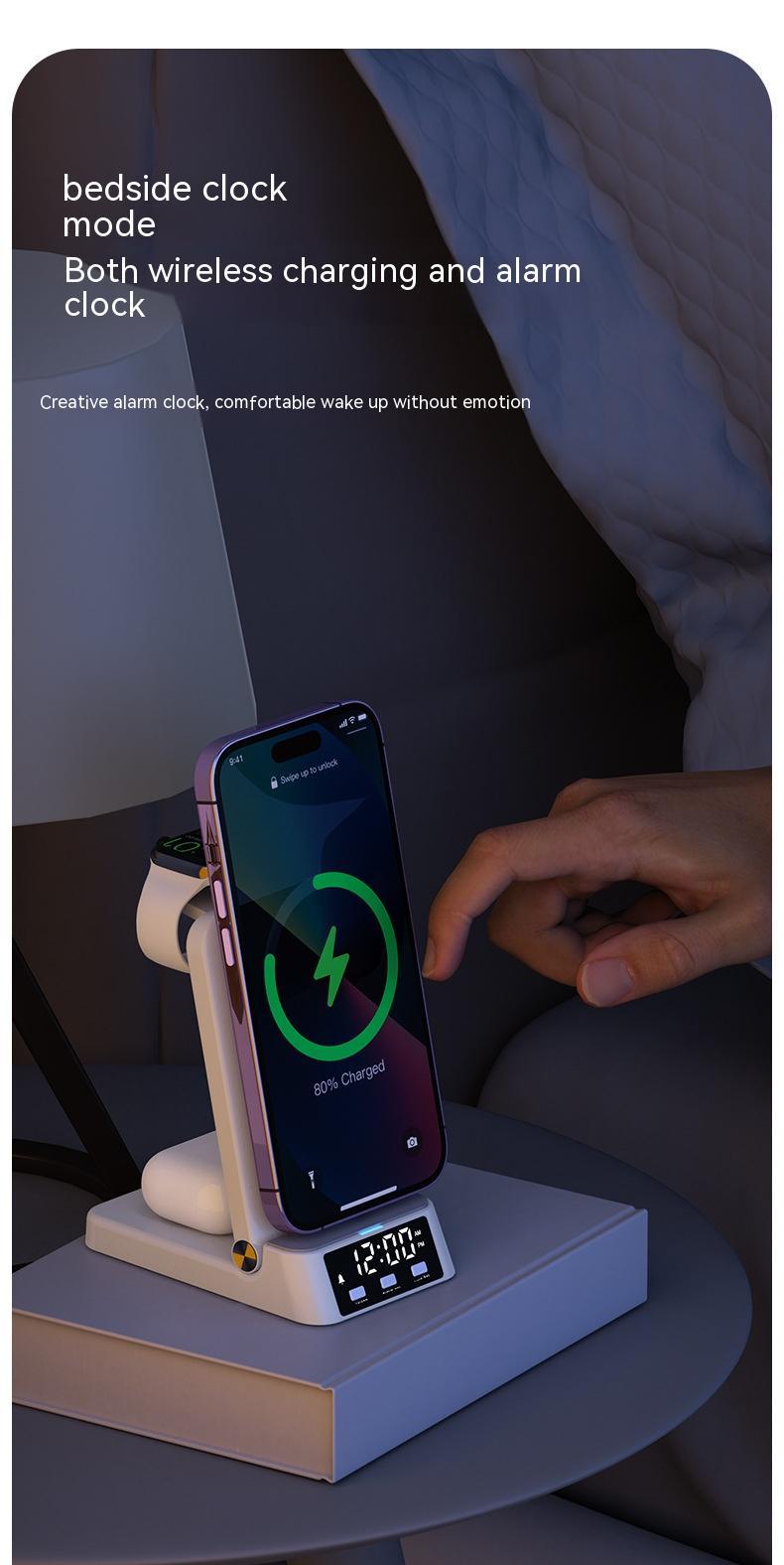 Four In One Wireless Base Phone Holder Charger