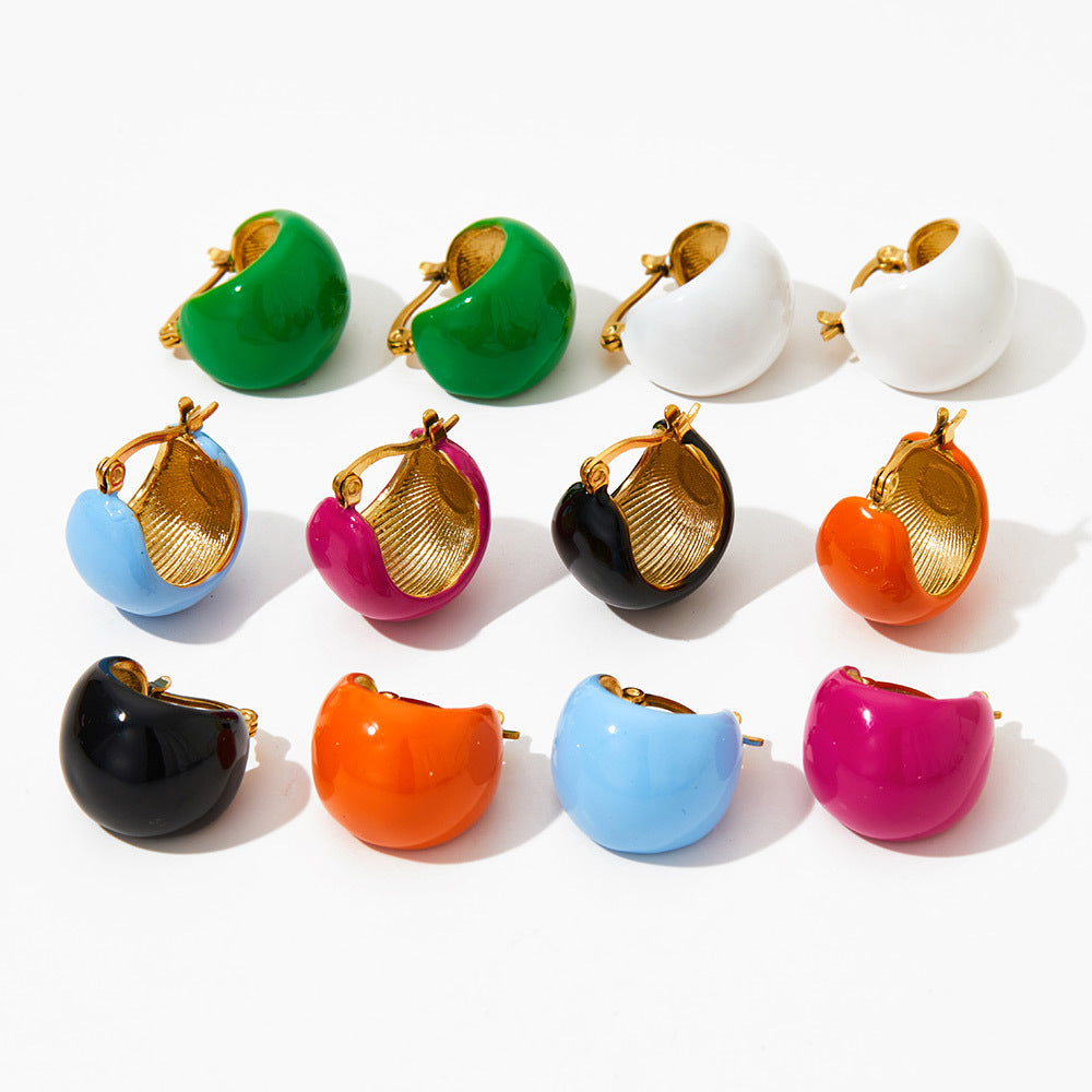 Retro Personalized French Style Design Earrings