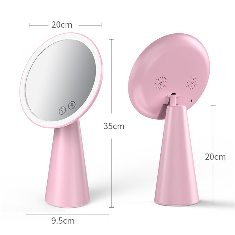 Makeup Mirror With Light Under The Net Celebrity Female Fill Light Large Beauty Mirror Wash Hand Portable Makeup Mirror