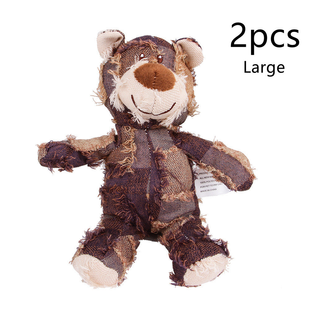 Molar Sound Plush Tooth Cleaning Dog Toy