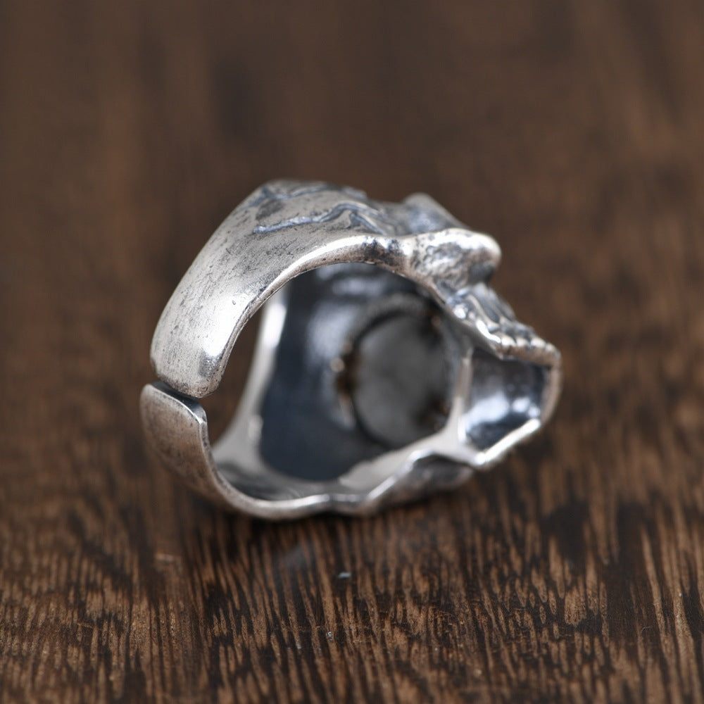 S990 Vintage Thai Silver Craft Ring