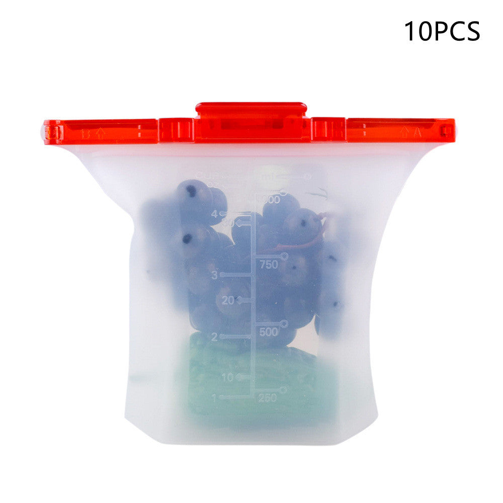 Sac de conservation alimentaire en silicone pour réfrigérateur