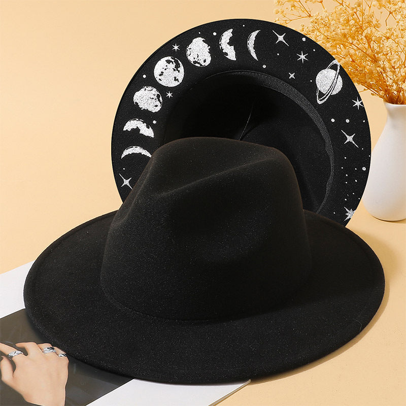 Chapeau haut-de-forme vintage créatif et polyvalent pour femme