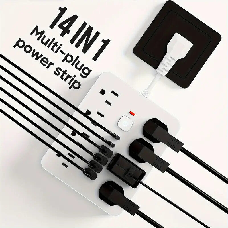 American Standard 14-in-1 Multi-functional Power Strip Household