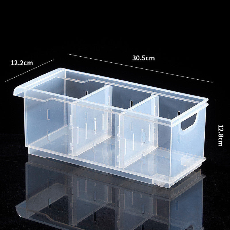 Transparent refrigerator storage box