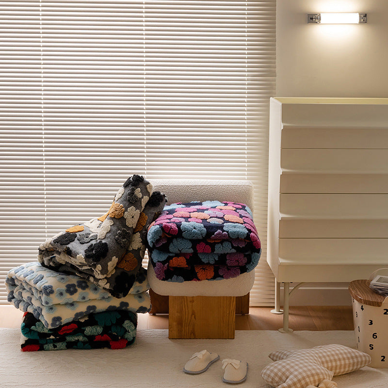 Thickened Double-layer Three-dimensional Wool Blanket Nap Blanket