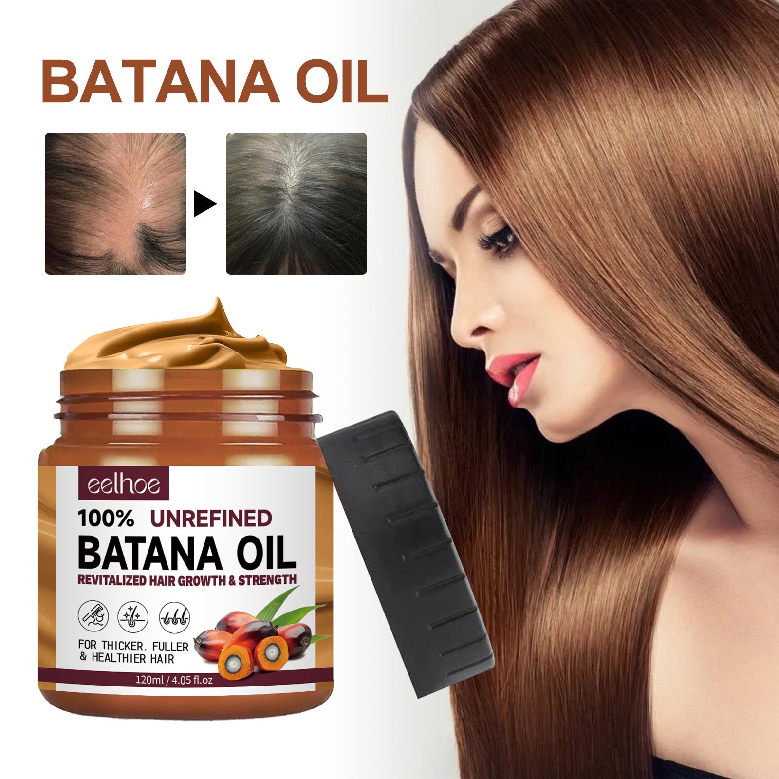 Après-shampoing réparateur hydratant à l'huile de Batana