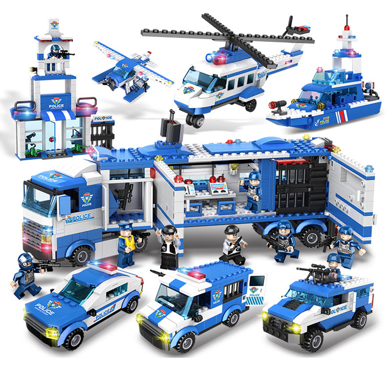 Porte-avions militaire, blocs de construction, jouets DIY pour enfants