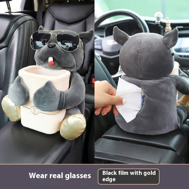 Creative Car Tissue Box Trash Can Two-in-one Cute