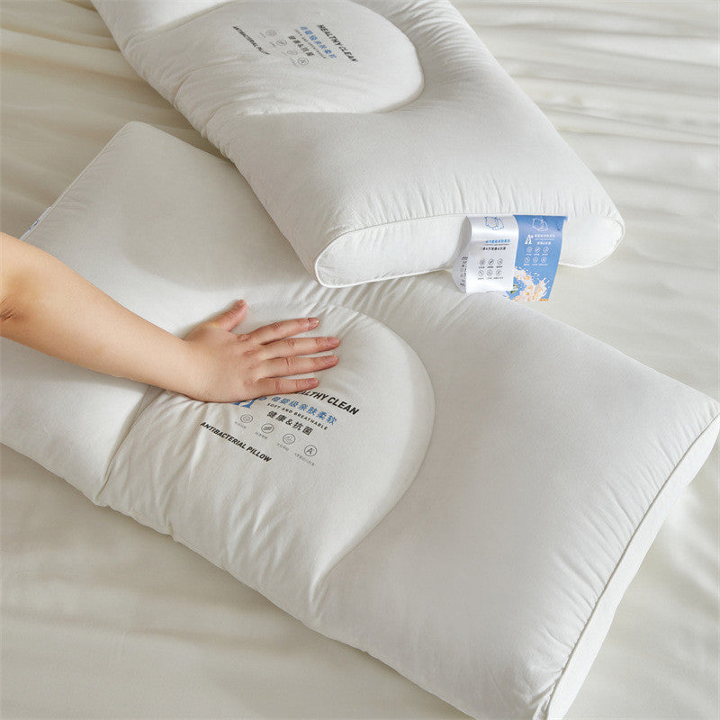 Cotton Washable Antibacterial High Pillow