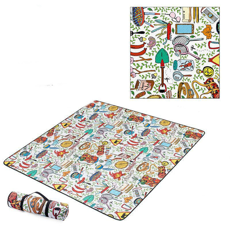 Outdoor Picnic Mat And Portable Cloth Waterproof Thickened And Moisture-proof