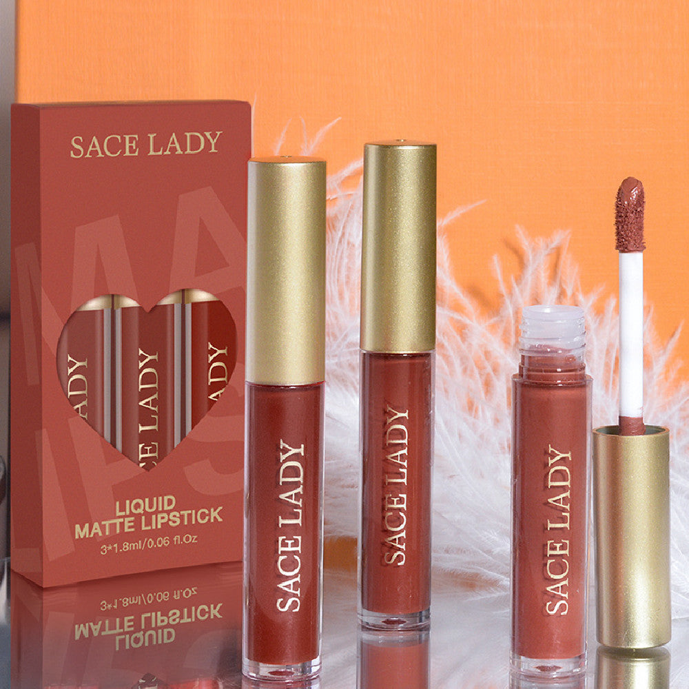 Ensemble de vernis à lèvres mat velouté imperméable et antiadhésif