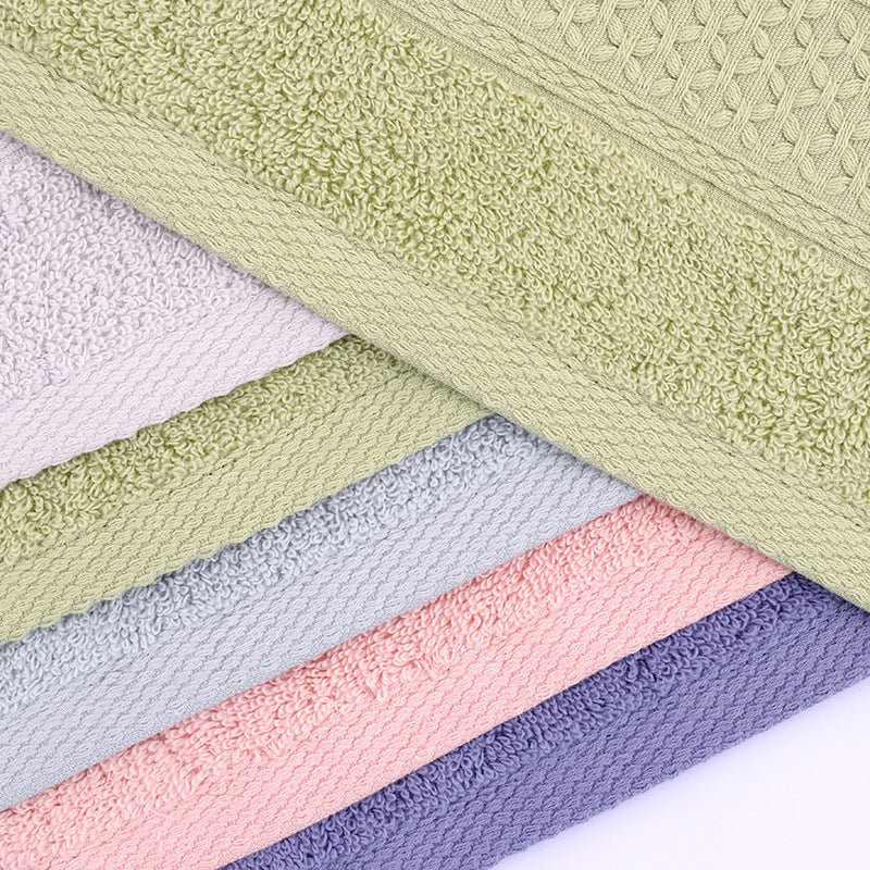 Lot de six serviettes de bain en pur coton