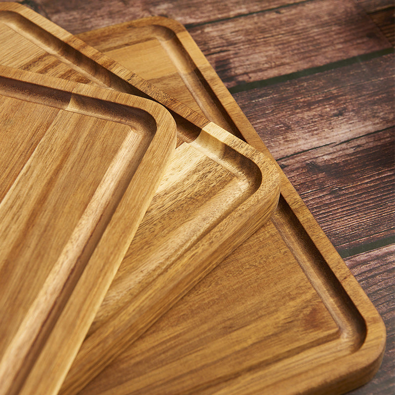 Planche à découper en acacia mangium épaissie pour cuisine domestique
