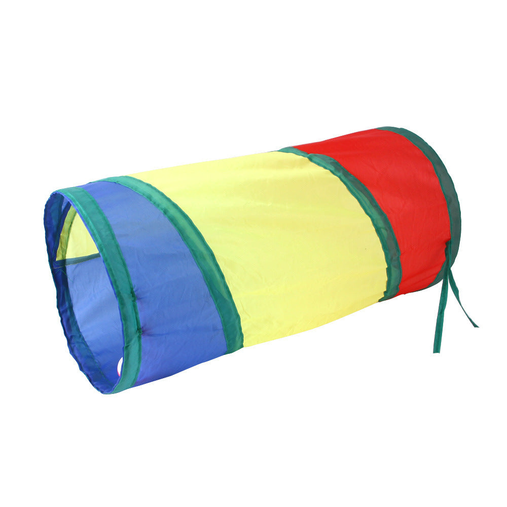Pet Tunnel Cat Rainbow Interactive Toy
