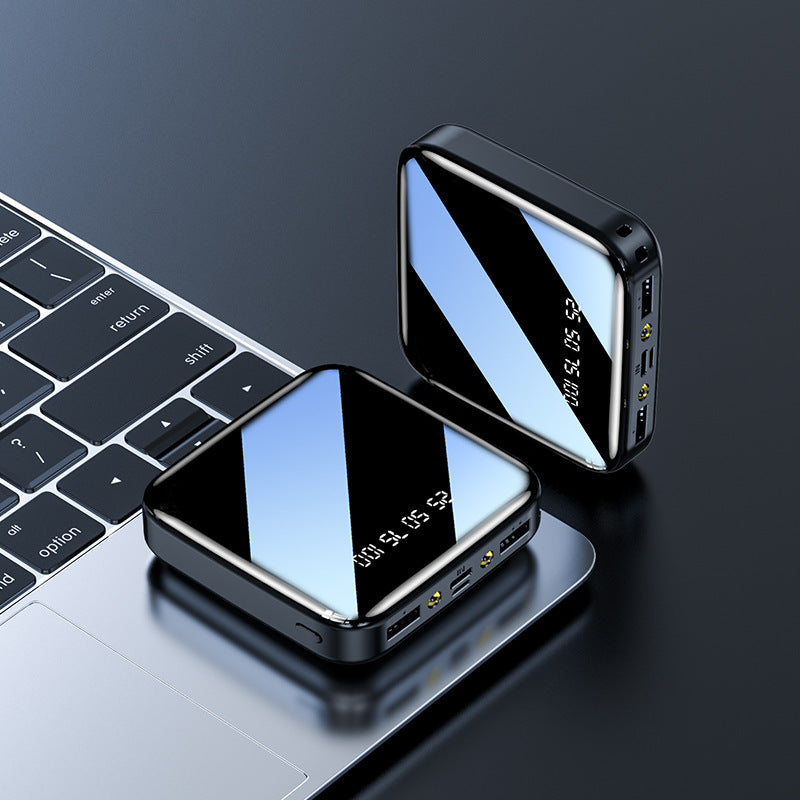 Mini-banque d'alimentation portable miroir grande capacité