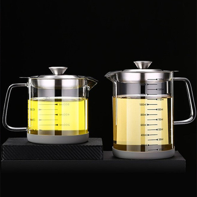 Oil Draining Pot Stainless Steel 304 Kitchen Oil Bottle Household