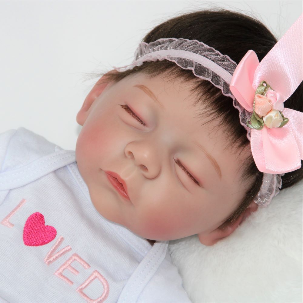 Lifelike Enamel Baby Children Accompanying Dolls