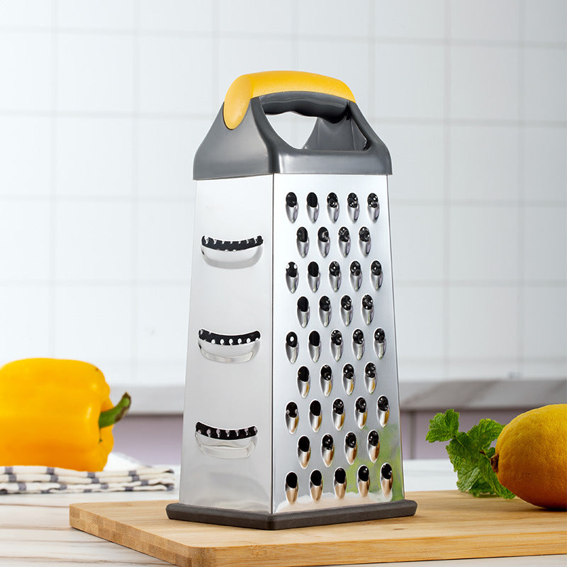 Couteau d'office en acier inoxydable à quatre faces, râpe multi-facettes verticale de 9 pouces, outils de cuisine