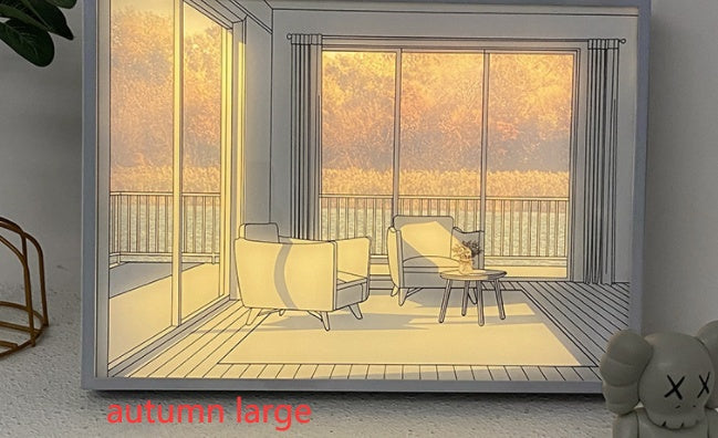 Tableaux lumineux pour décorations de chevet modernes et minimalistes