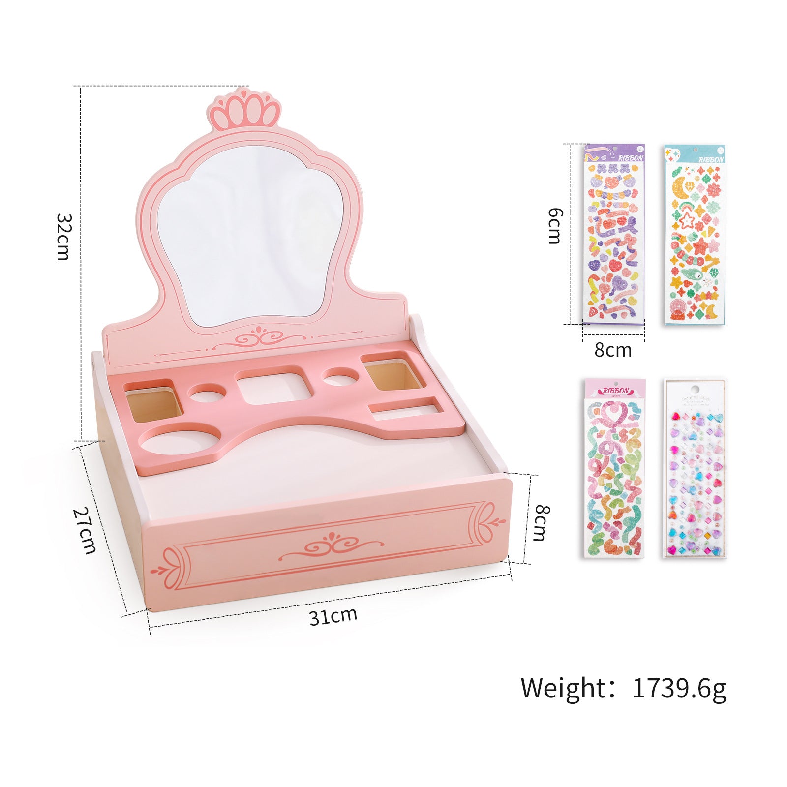 Maison de jeu de princesse pour fille de style nordique Jouets de maquillage