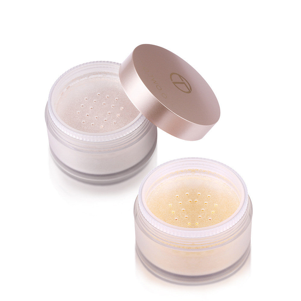 Poudre libre hydratante fixatrice de maquillage pour femmes, matifiante et anti-cernes