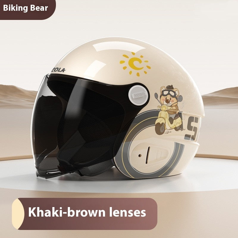 Casque de moto électrique hommes et femmes quatre saisons