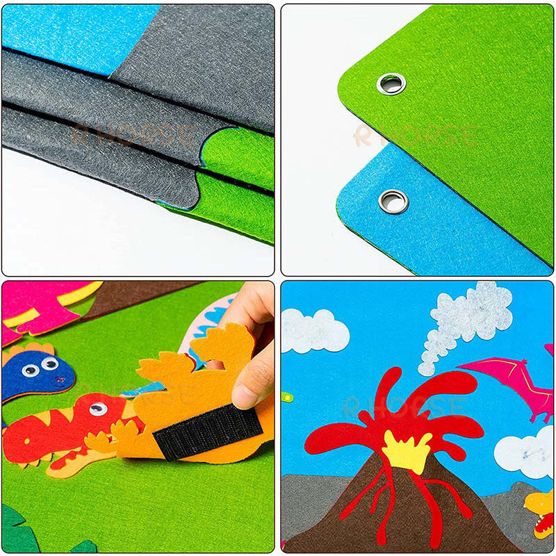 Tableau d'activités en feutre pour enfants, jouets scientifiques éducatifs