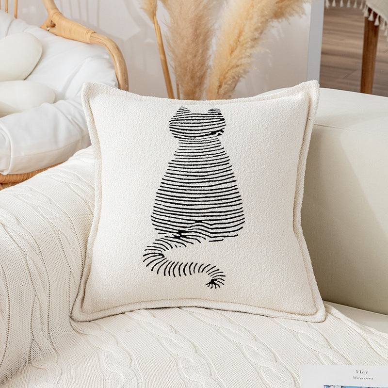 Simple Modern Cartoon Printed Pillow