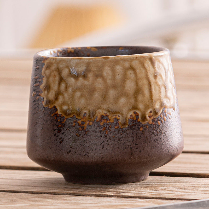 Japanese Style Rough Pottery Antique Tea Cup