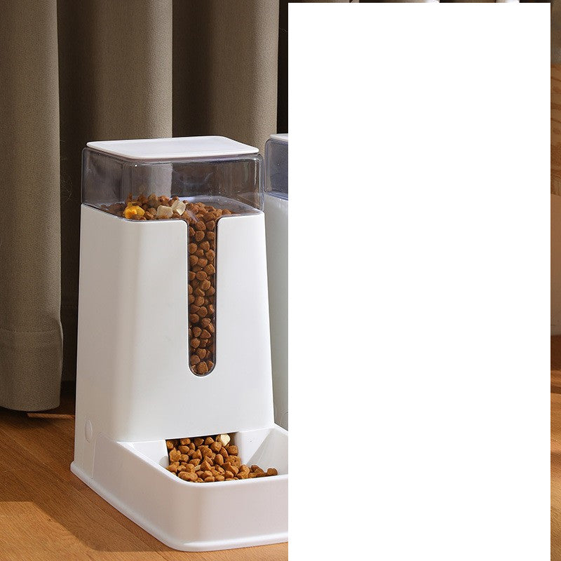 Distributeur automatique d'eau et de nourriture double gamelle pour animaux de compagnie