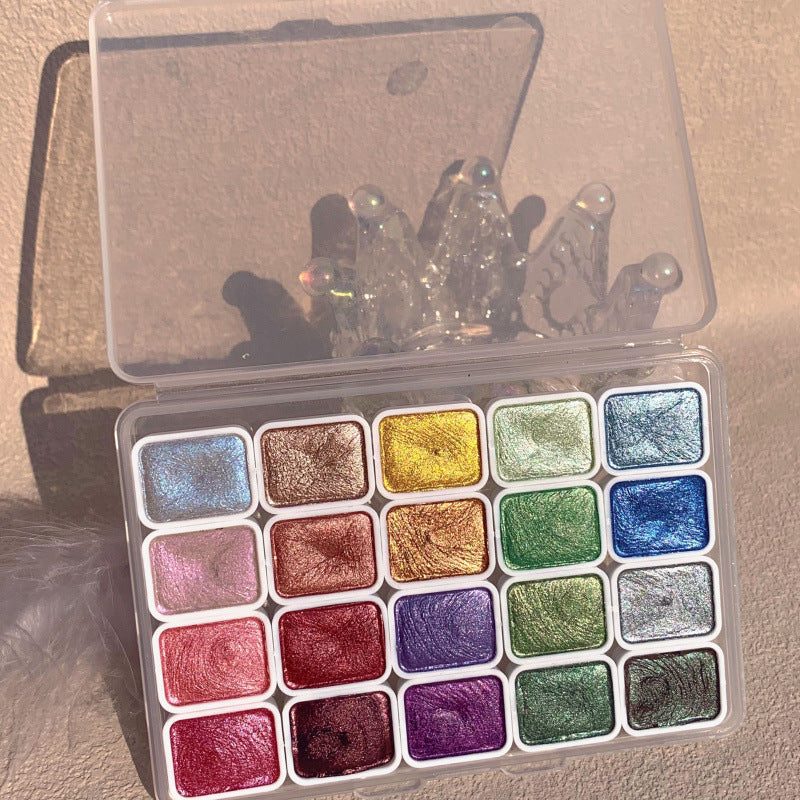 Pearlescent Watercolor Concentrated Painting Glitter Solid