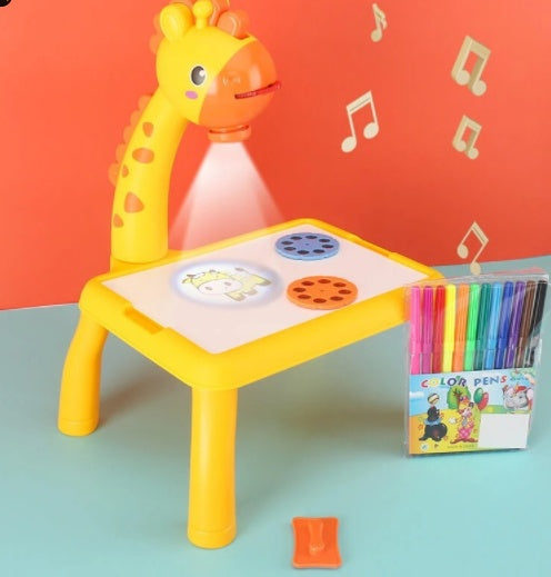 Jouet de table de dessin artistique projecteur LED, tableau de peinture pour enfants, bureau d'arts et d'artisanat, jouets éducatifs et cadeaux d'apprentissage par projection