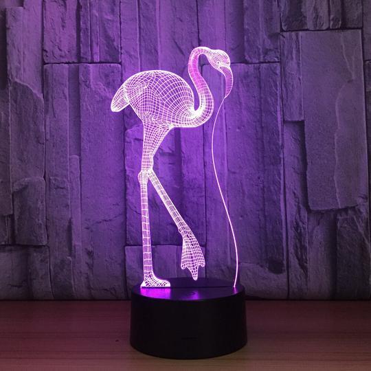 Lampe de Table 3D LED Visuelle Télécommande Tactile Colorée Cadeau Petite Lampe