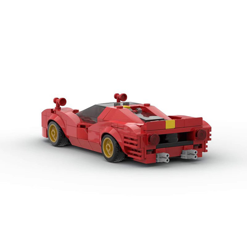 MOC-101795 Ferrari 330 P4 Jouet de course pour garçon - Maquette de voiture à assembler en blocs de construction
