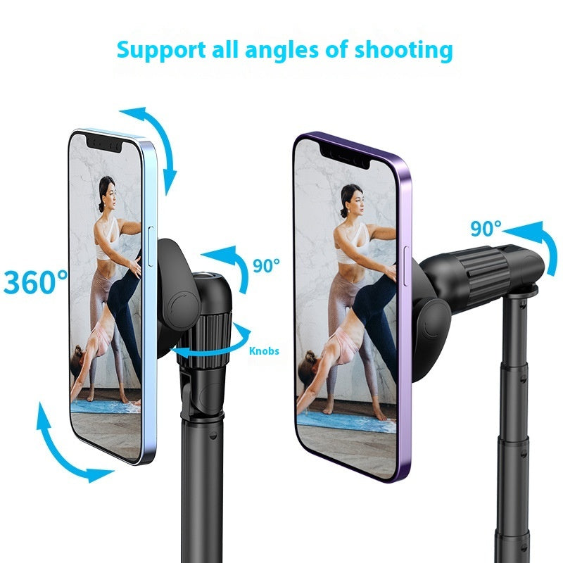 Perche à selfie magnétique de sol Bluetooth