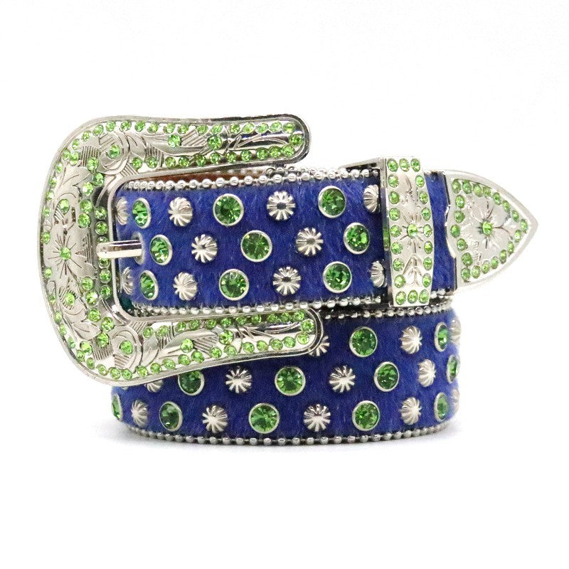 Ceinture diamantée personnalisée faite à la main par des femmes