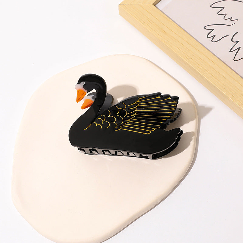 Pince à cheveux moyenne Swan Grip Shark
