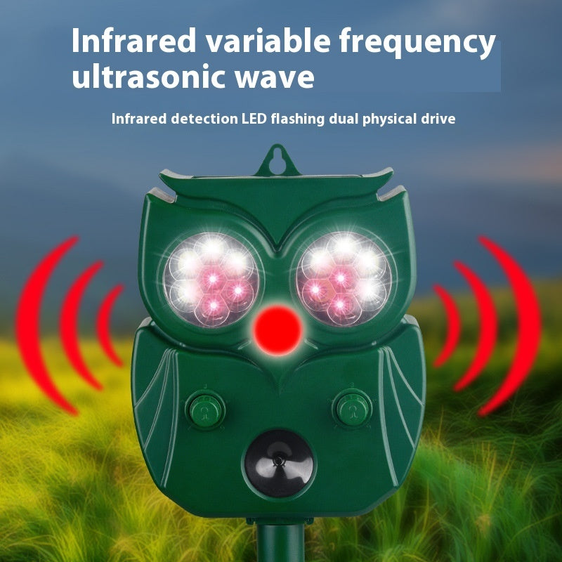Solar Driving Device Infrared Ultrasonic Mouse Repellent Bird
