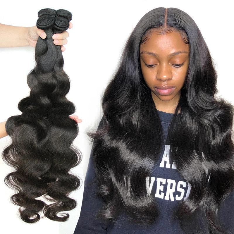 Solid Color Simple Artificial Wave Long Hair Extension