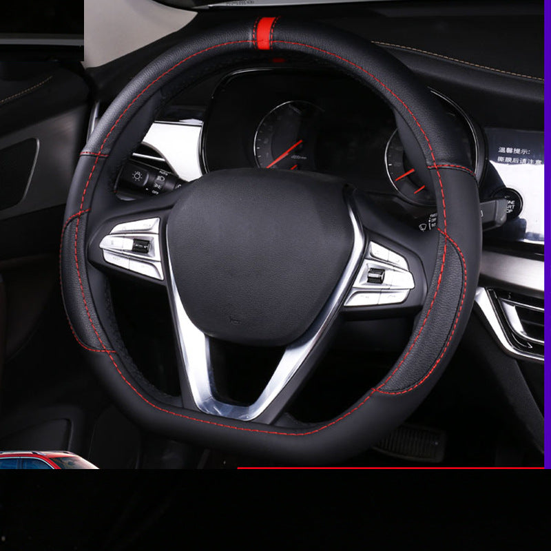 Four Seasons Universal Leather Steering Wheel Cover