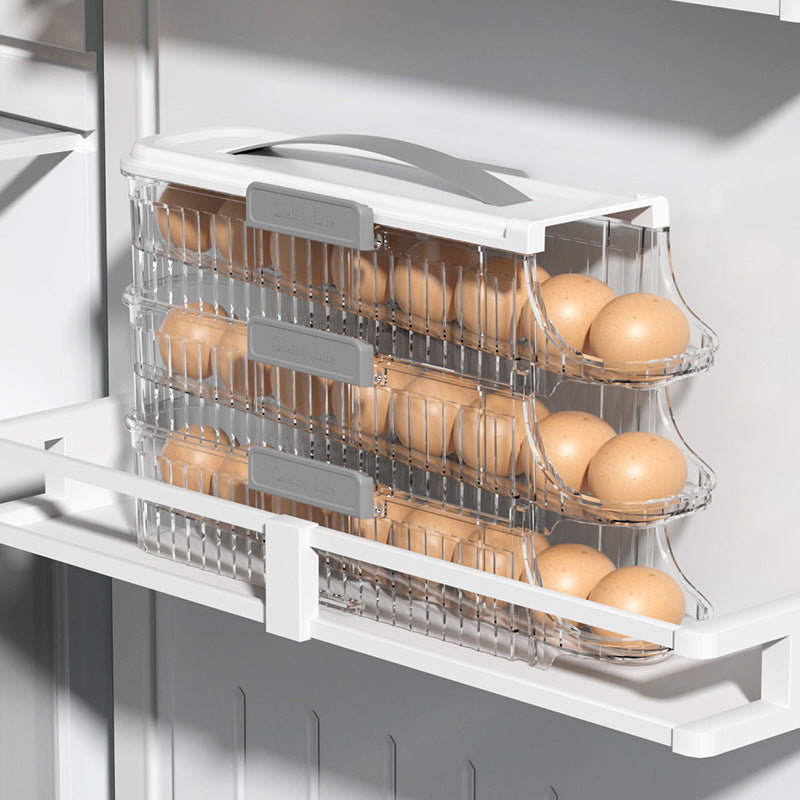 Refrigerator Door Rolling Egg Storage Box