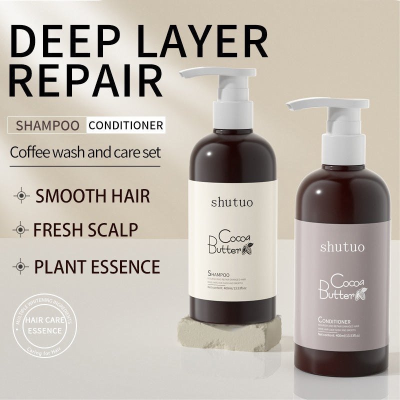 Shampooing Revitalisant au Beurre de Cacao Anti-pelliculaire Doux