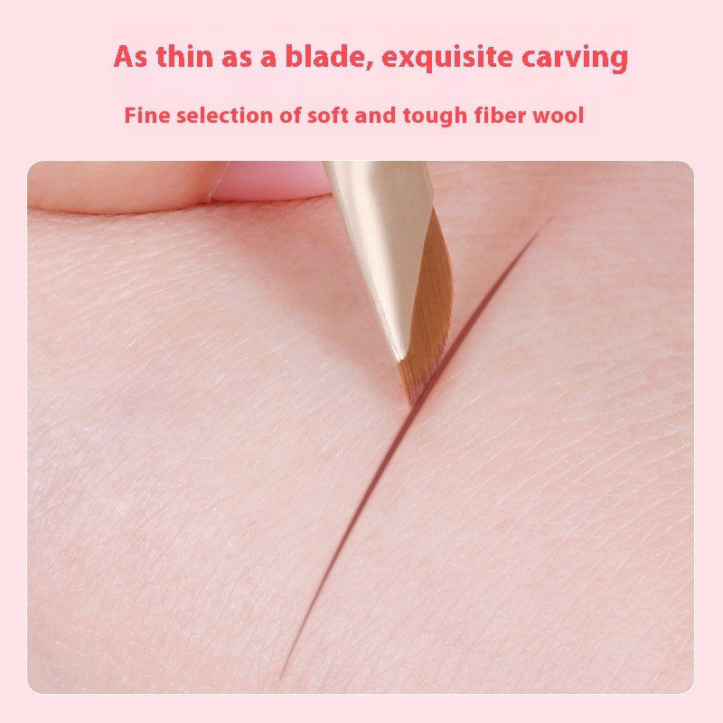 Pinceau Eyeliner en Faucille Poils Doux Yeux Estompeur Anti-Cernes